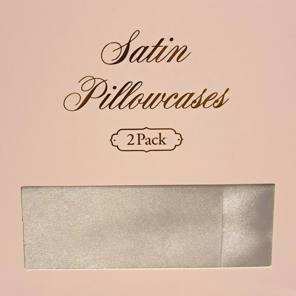 Maison Des Fleurs Paris Gray Satin‎ Pillowcases 2 Pack 100% Polyester